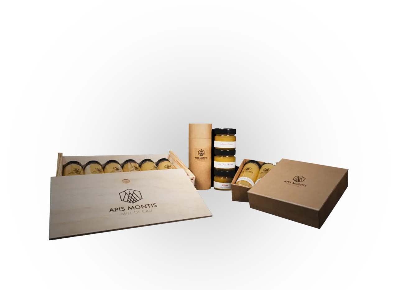 coffrets miel gamme apis montis opti