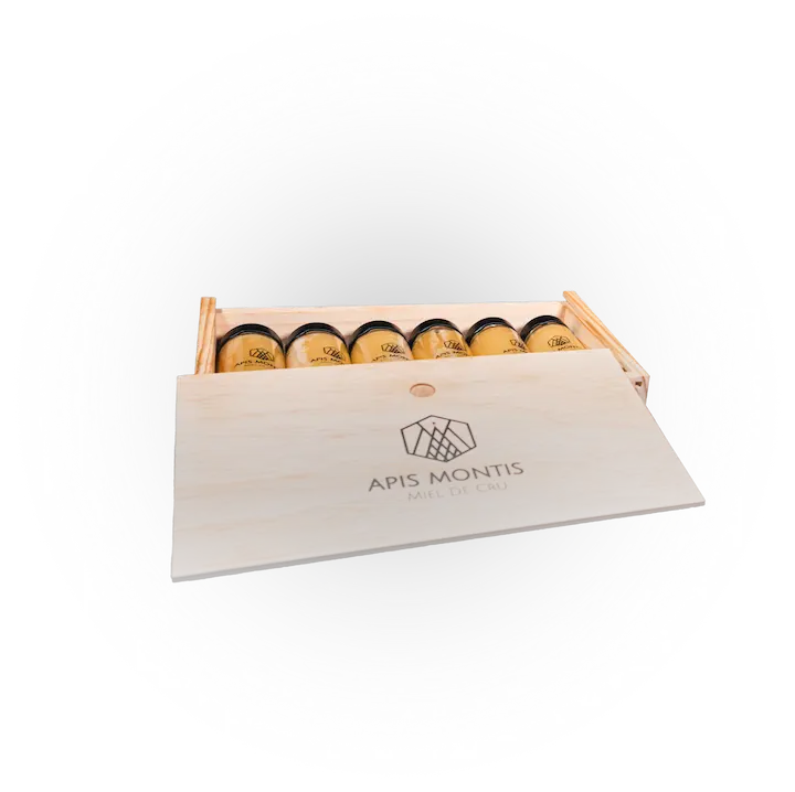 caisses bois miel apis montis